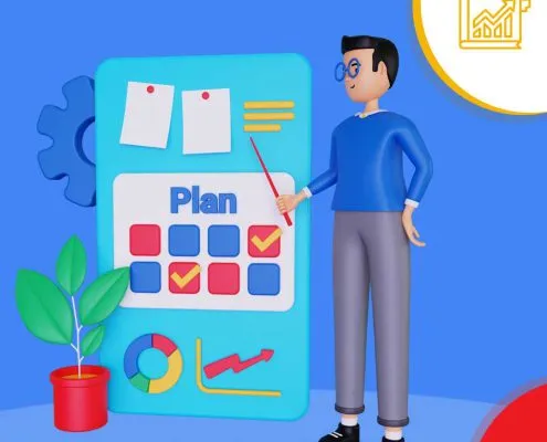 Infographic explaining the components of a business plan