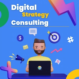 The image shows terms related to Digital Estrategy Consulting